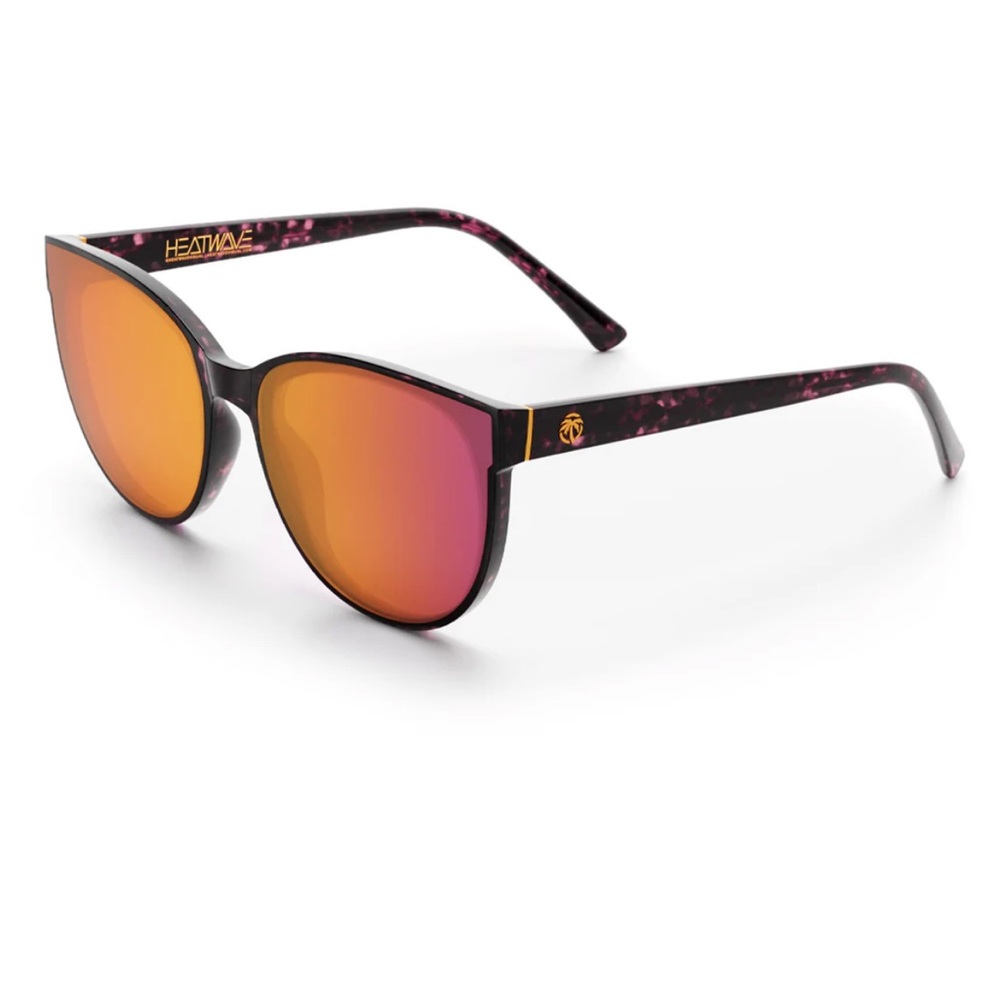 Women's Mirrored Cat-Eye Sunglasses - Pink/Orange